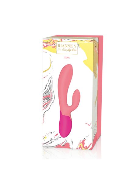 RS - Essentials - Xena Rabbit Vibrator Coral & French Rose - 5