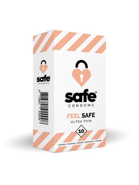 Najcieńsze prezerwatywy bezpieczne Safe Ultra Thin 10 szt