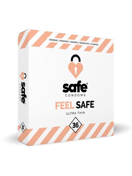 Najcieńsze prezerwatywy bezpieczne Safe Ultra Thin 36 szt