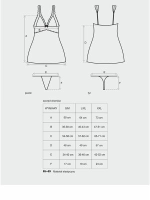 Satynowa sex koszulka stringi komplet secred l/xl - image 2