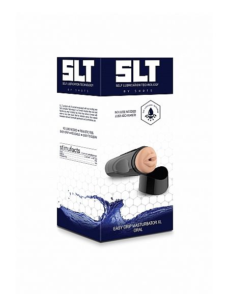 Self Lubrication Easy Grip Masturbator XL Oral - Flesh - 2