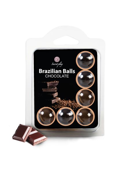 6x Kulki brazylijskie Secret Play Brazilian Balls Chocolate