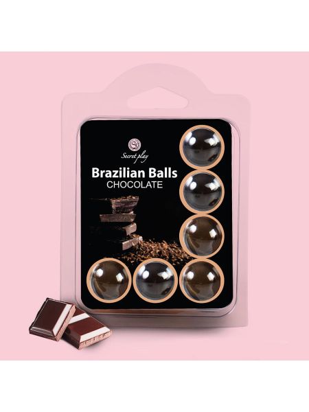6x Kulki brazylijskie Secret Play Brazilian Balls Chocolate - 3