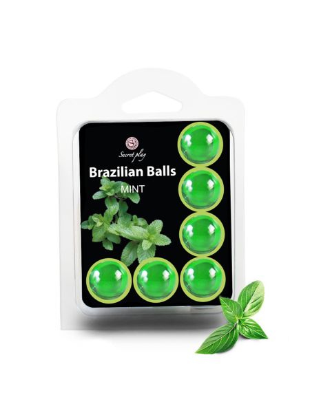 6x Kulki brazylijskie Secret Play Brazilian Balls Mint