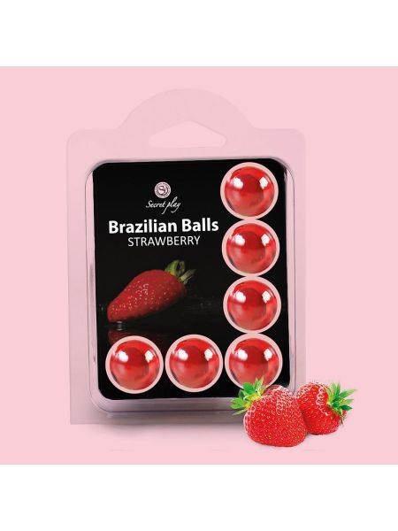 6x Kulki brazylijskie Secret Play Brazilian Balls Strawberry - 3