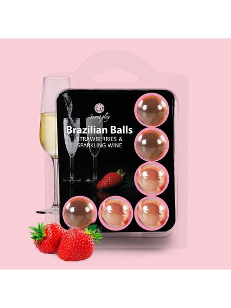 6x Kulki brazylijskie Brazilian Balls Strawberry & Sparkling Wine - 3