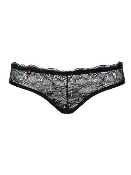 Sex figi czarna koronka erotyczne obsessive l/xl - 7