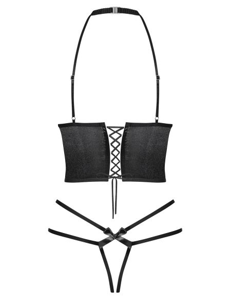 Sex komplet półgorset stringi choker delishya l/xl - 6