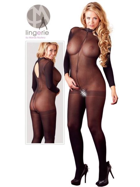 Kuszące bodystocking prześwitujący do seksu XL/2XL - 15