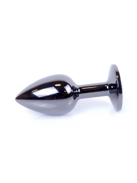 Sex plug korek analny stalowy z kryształem 2,7cm - 5