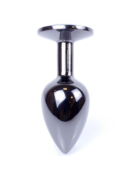 Sex plug korek analny stalowy z kryształem 2,7cm - 6