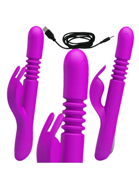 Sex wibrator posuwisty królik z rotacją erotyka