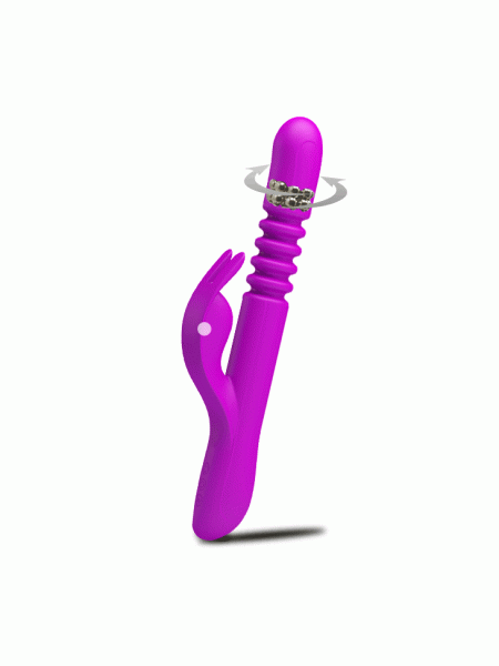 Sex wibrator posuwisty królik z rotacją erotyka - 7