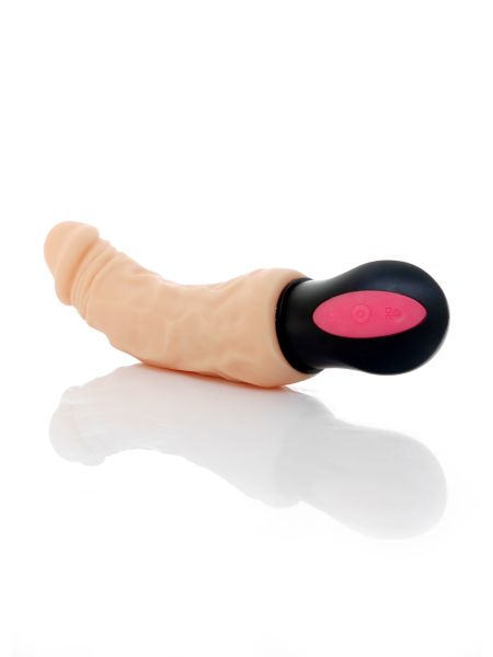 Sex wibrator z kręgosłupem giętki cyberskóra 27cm - 8