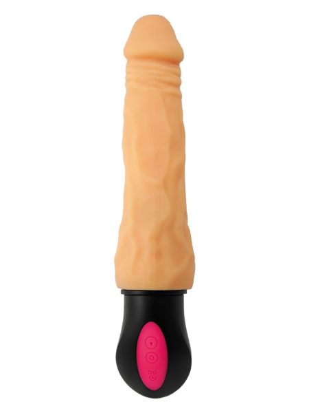 Sex wibrator z kręgosłupem giętki cyberskóra 27cm - 2