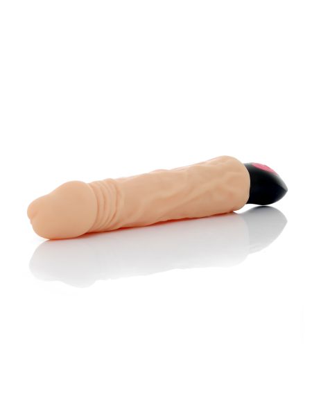 Sex wibrator z kręgosłupem giętki cyberskóra 27cm - 12