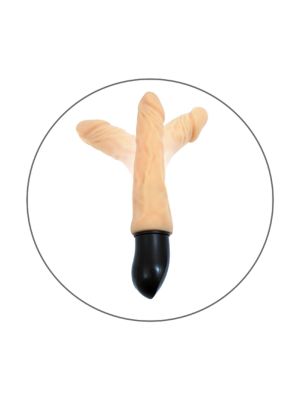 Sex wibrator z kręgosłupem giętki cyberskóra 27cm - image 2