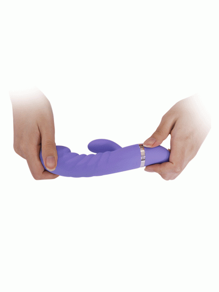 Sex wibrator ze stymulatorem łechtaczki 7tryb 18cm - 7