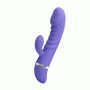 Sex wibrator ze stymulatorem łechtaczki 7tryb 18cm - 7