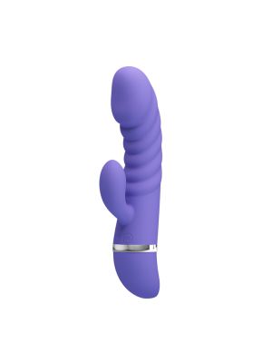 Sex wibrator ze stymulatorem łechtaczki 7tryb 18cm - image 2
