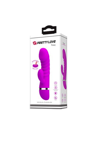 Sex wibrator ze stymulatorem łechtaczki 7tryb 18cm - 8