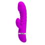 Sex wibrator ze stymulatorem łechtaczki 7tryb 18cm - 2