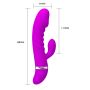 Sex wibrator ze stymulatorem łechtaczki 7tryb 18cm - 6