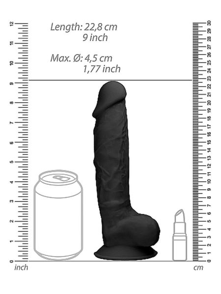 Gruby żylasty realistyczny penis przyssawka 17,8cm - 8