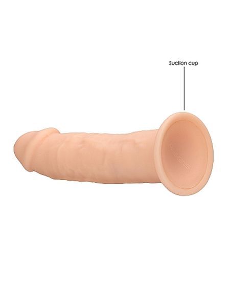 Żylaste silikonowe dildo mocna przyssawka 15 cm - 6