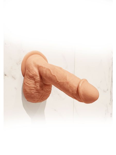 Realistyczne żylaste dildo z mocną przyssawką 17cm - 7