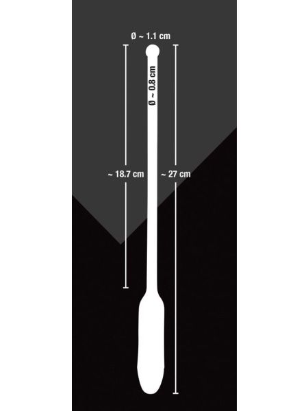 Silikonowa sonda do cewki dilator wibracje 27cm - 13