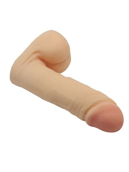 Silikonowe dildo z jądrami realistyczny penis 12cm - 3