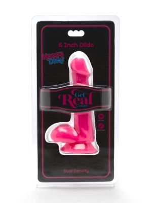 Silikonowy penis dildo z jądrami przyssawką 15cm - image 2