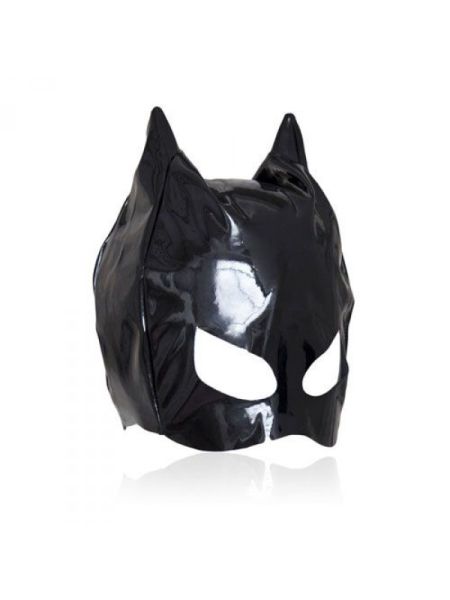 Skórzana maska bdsm na głowę i oczy kocica kot sex - 2