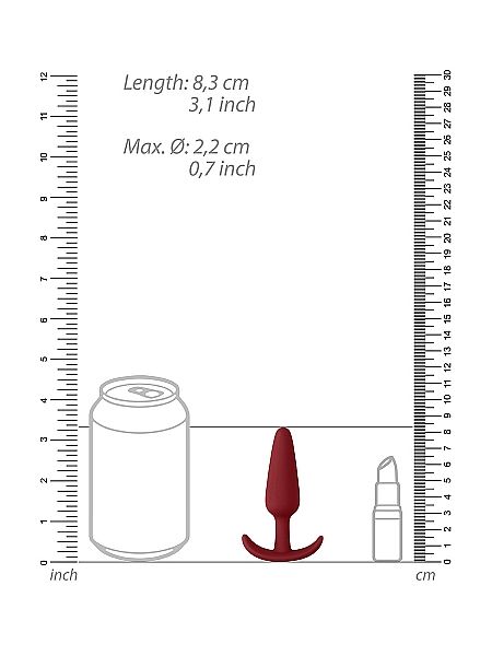 Silikonowy wodoodporny korek analny zatyczka 7,5cm - 3