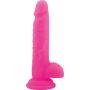 Smukłe mocne wytrzymałe dildo z przyssawką 19cm - 3