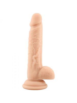 Smukłe mocne wytrzymałe dildo z przyssawką 19cm - image 2