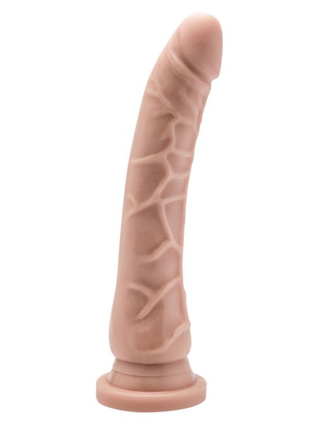 Smukłe zgrabne dildo z żyłami naturalny penis 20cm