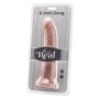 Smukłe zgrabne dildo z żyłami naturalny penis 20cm - 4