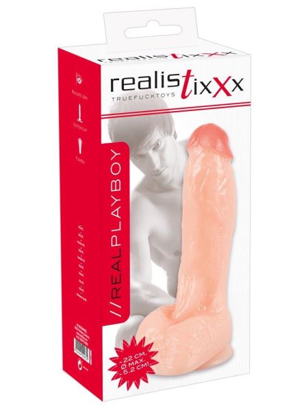 Solidne dildo duże grube naturalny penis sex 23cm