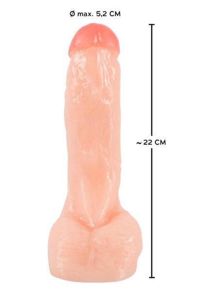 Solidne dildo duże grube naturalny penis sex 23cm - 12