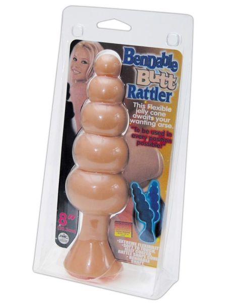 Sonda analna z kulkami do pupy sex przyssawka 20cm - 2