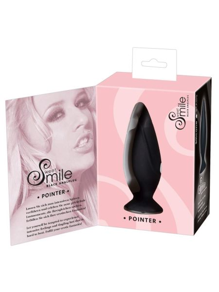 Spiczasty korek analny silikonowy sex plug 9cm - 6