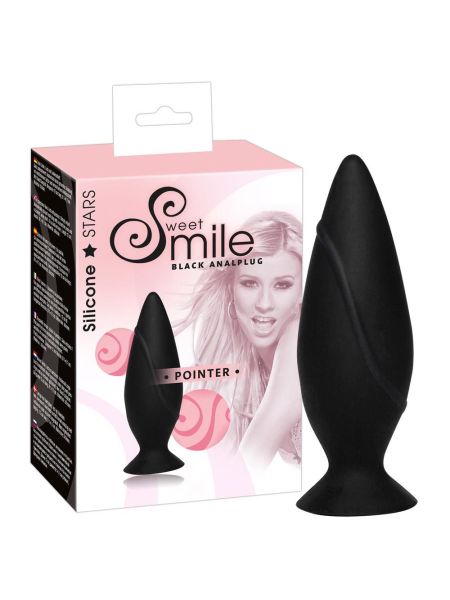 Spiczasty korek analny silikonowy sex plug 9cm - 9