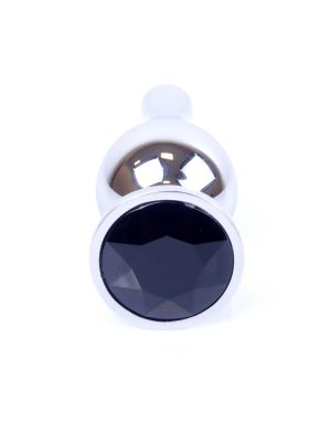 Stalowy korek analny plug do anusa kryształek 9cm - image 2