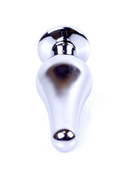 Stalowy korek analny wąski plug diament 9cm - 5