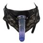 Strap-on na szelkach w zestawie dwa gumowe dildo - 20