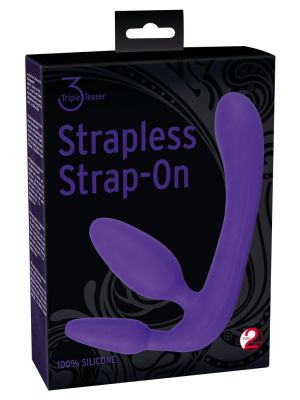 Potrójne dildo strap-on penetracja każdej dziurki