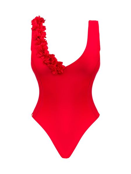 Strój kąpiel.-Cubalove kostium kąpielowy czerwony  XL - 5