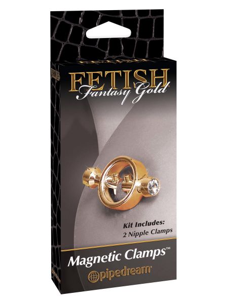 Stymulator-FF GOLD MAGNETIC NIPPLE CLAMPS - 4